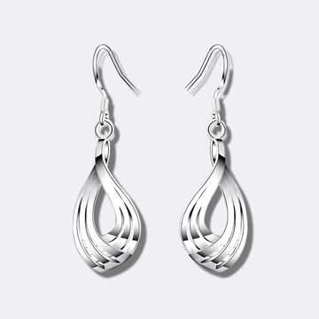 925 Sterling Silver Double Dangle Earrings - Ornaments Co - 