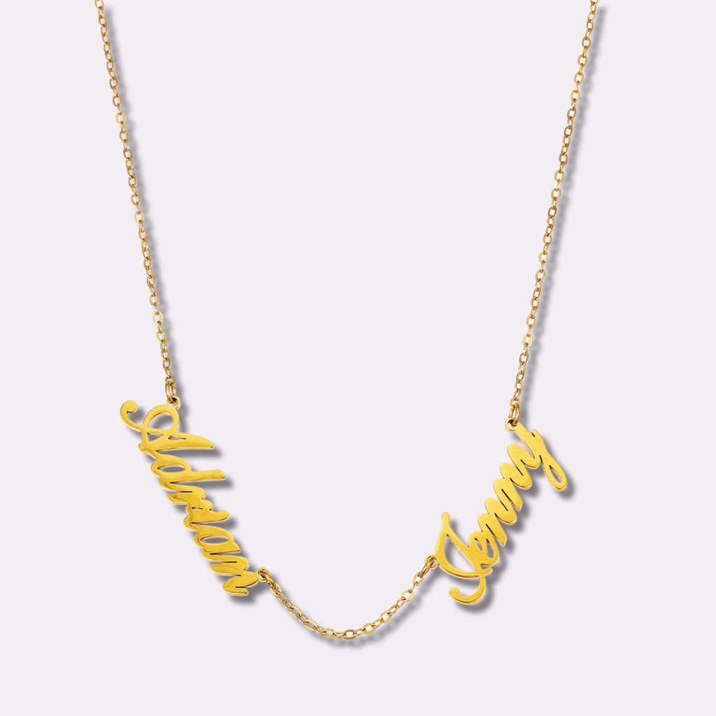 Beloved Family Name Necklace - Ornaments Co - 18K Gold Plated