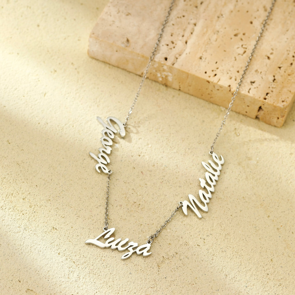 Beloved Family Name Necklace - Ornaments Co - 18K Gold Plated