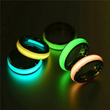Luminous Titanium Steel Ring For Men and Women - Ornaments Co - Green