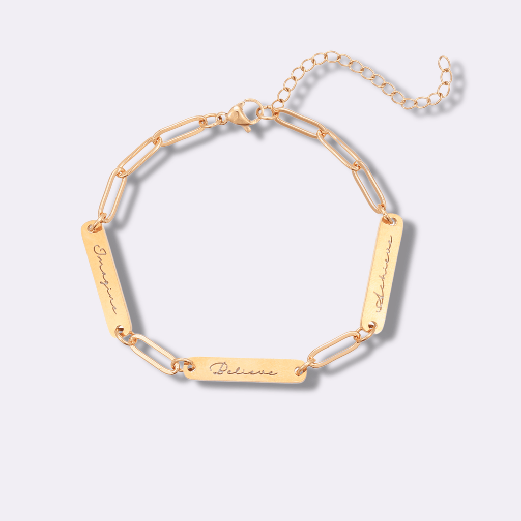 Signature Multi - Name Bar Bracelet For Women - Ornaments Co - 18K Gold Plated