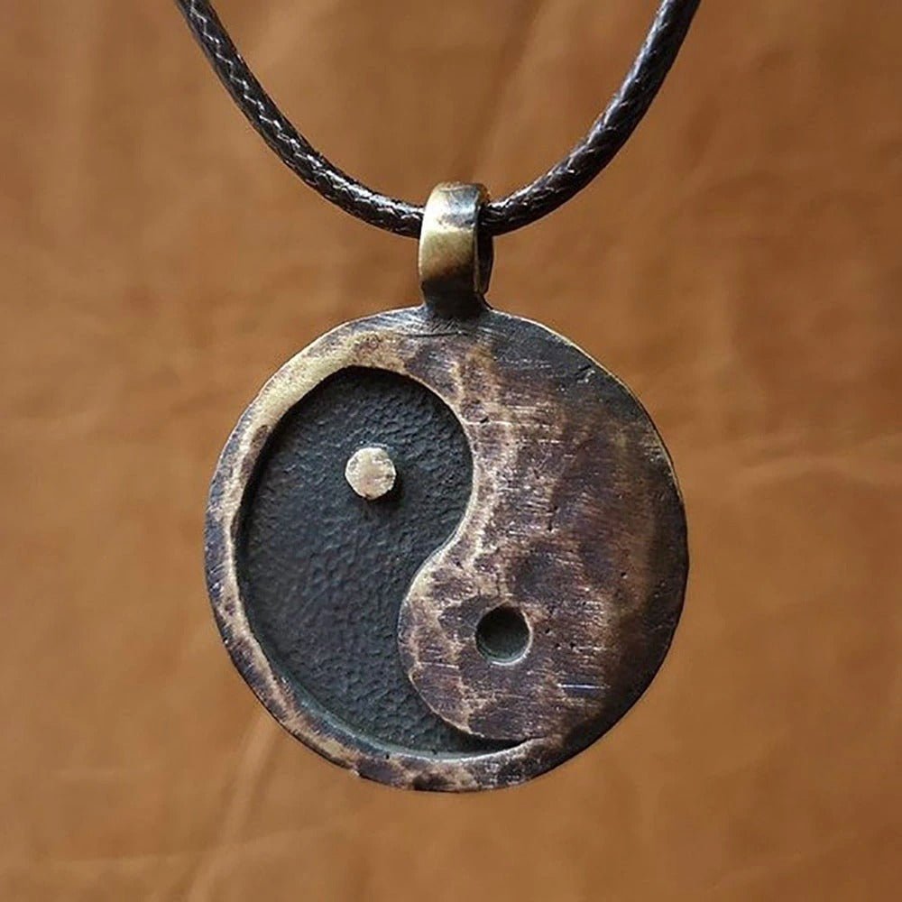 Vintage Taichi Symbol Yin Yang Necklace For Men - Ornaments Co - 